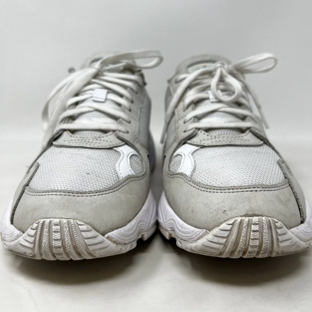 Adidas Falcon Leather/Mesh Lace-Up Sneakers white 8.5